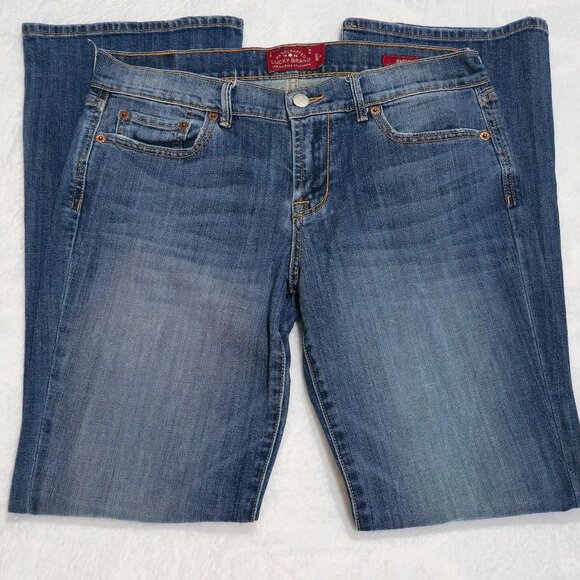 Vintage Lucky Brand “Sweet N Low” Bootcut Jeans – Medium Wash Denim 1990s Made 8 - Picture 1 of 8